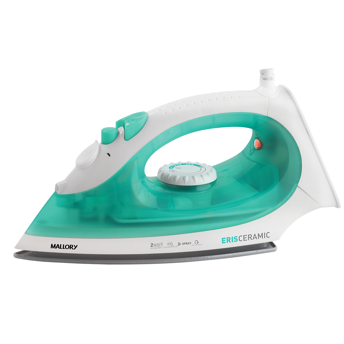 Ferro a Vapor Eris Malory Branco/Verde - 110V