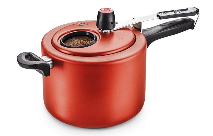 Panela de Pressão 4,5L c/Visor Mta Vermelha