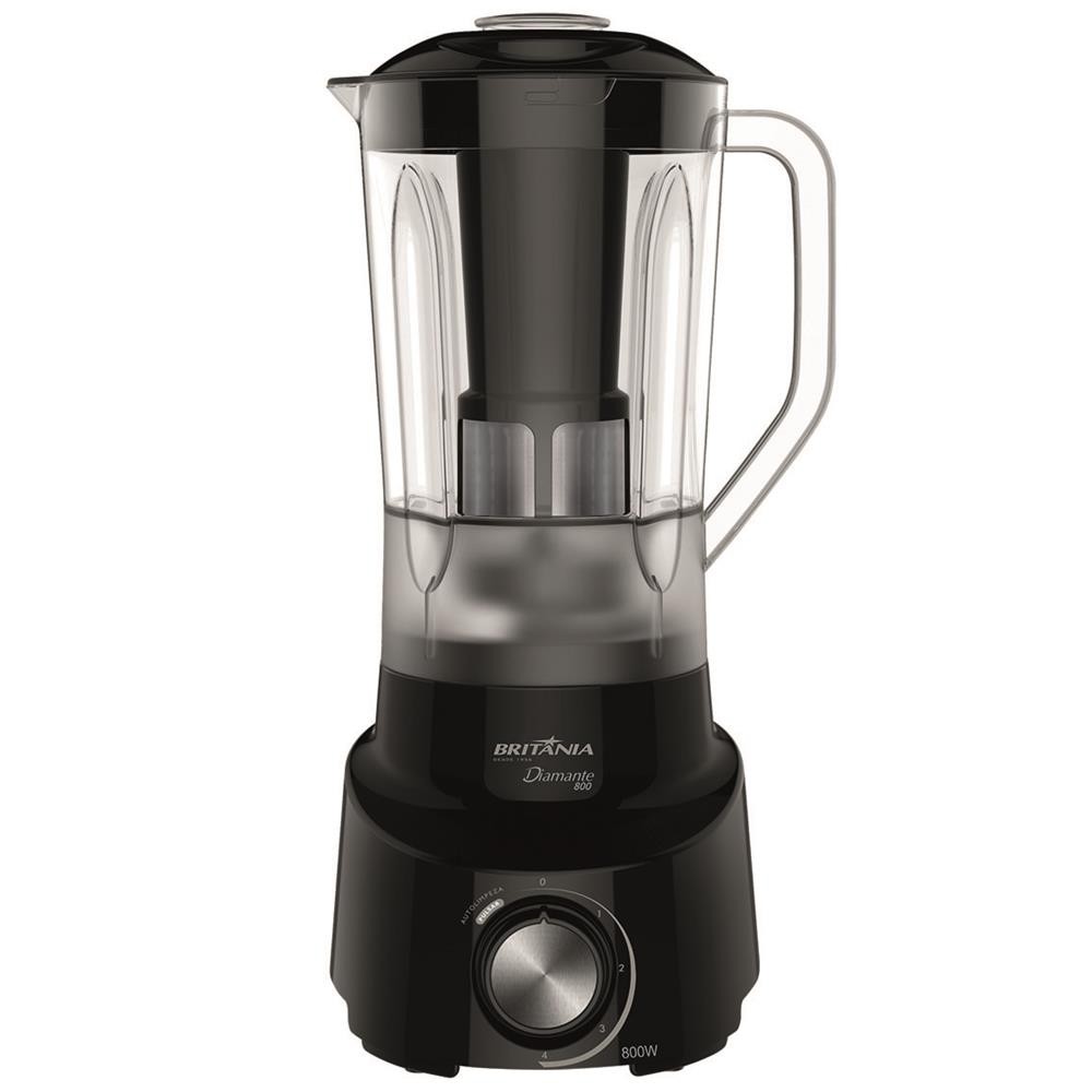 Liquidificador Diamante Filtro 800 4V Britânia Preto - 110V 