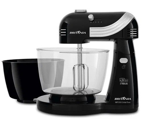 Batedeira 350W 4,3l BBT350P Britania Preto 