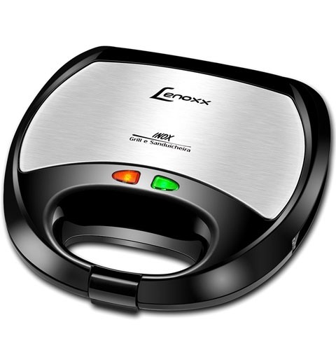 Sanduicheira Grill PSD115 Lenoxx Preto/Inox - 110V
