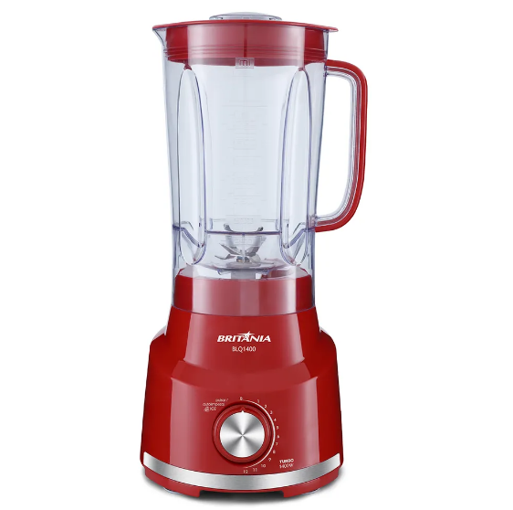 Liquidificador 11V 1400W BLQ1400 Britânia Vermelho - 110V