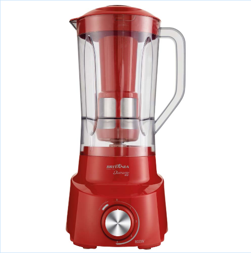 Liquidificador Diamante Filtro 800 4V Britânia Vermelho - 110V 