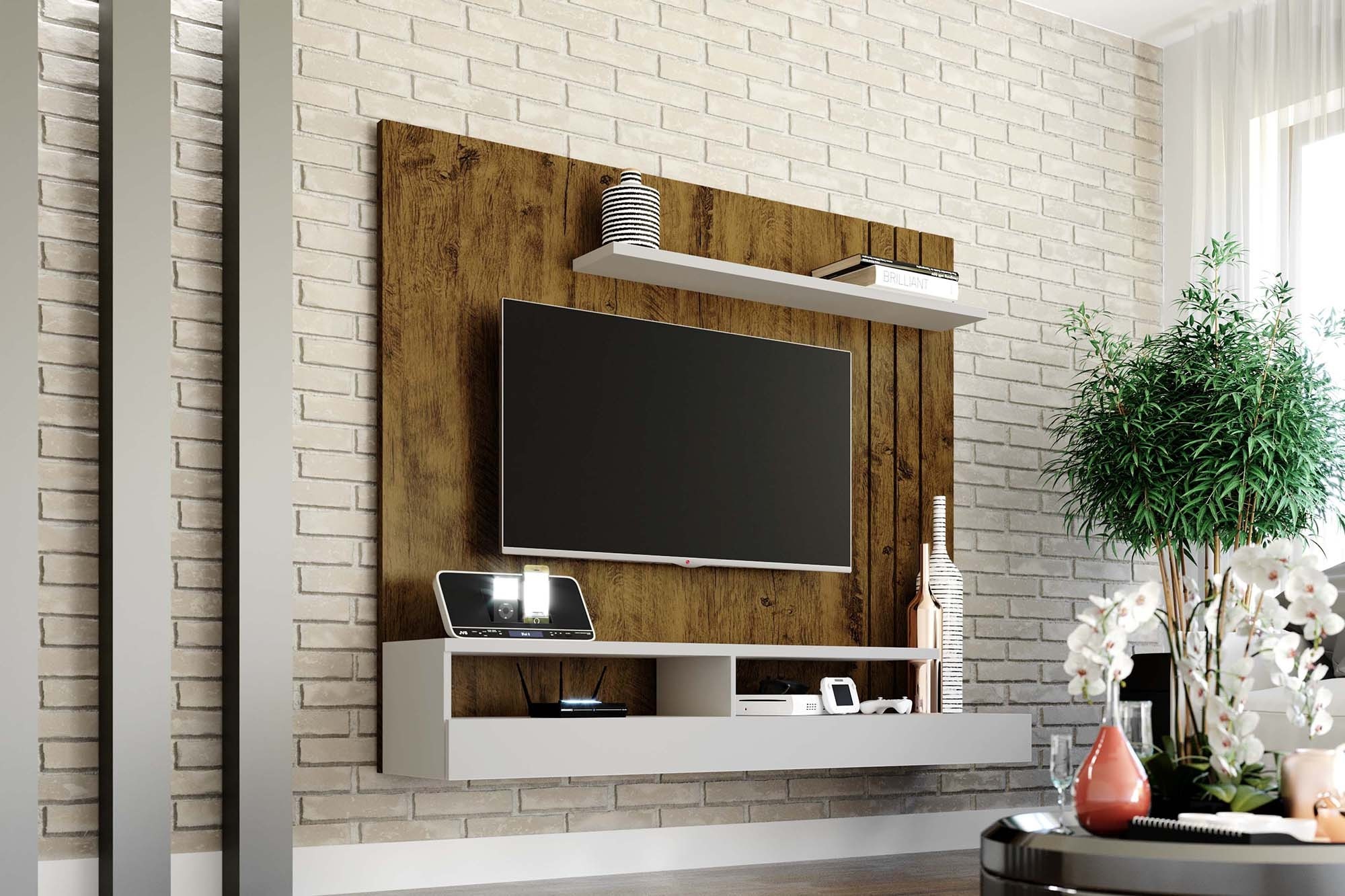 Home Suspenso 1,60m Zeus Borsari Canela Off/White 
