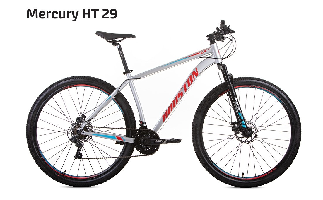 Bicicleta Aro29 21V Disk Mercury HT29 Prata Houston 