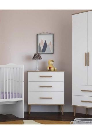 COMODA 3GV RETRO ANNIE CANAA BRANCO/WENGUE