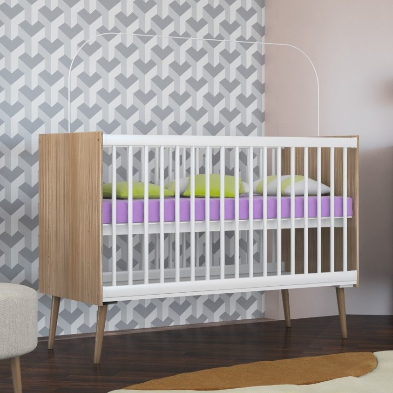 BERCO 60CM RETRO BELLA CANAA BRANCO/WENGUE