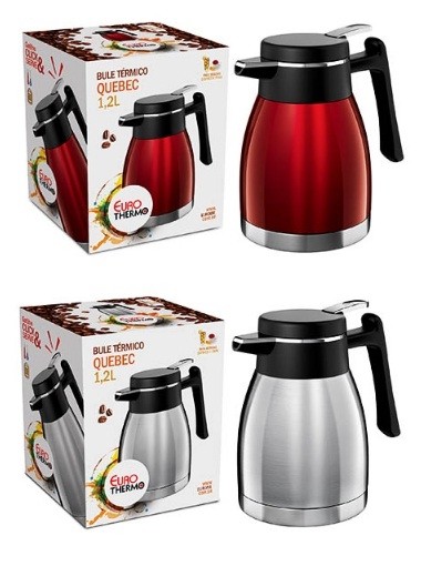 Bule Termico 1,2L Quebec EURO Vermelho