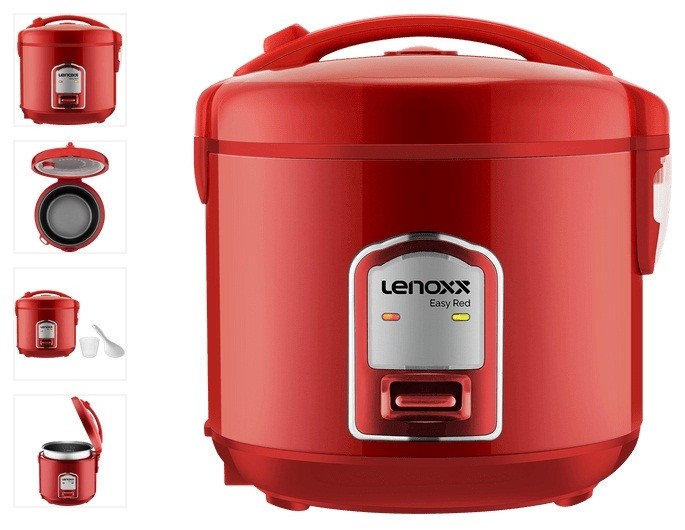 Panela de Arroz Easy Red Lenox Vermelho 