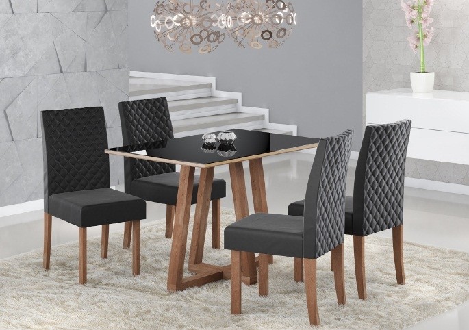 Mesa 1,20x80 Madeira Livia Sonetto Nogal/Off White 