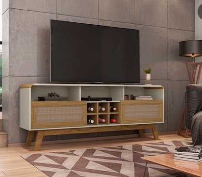 Rack Larimar Bechara Off White/ Rattan 