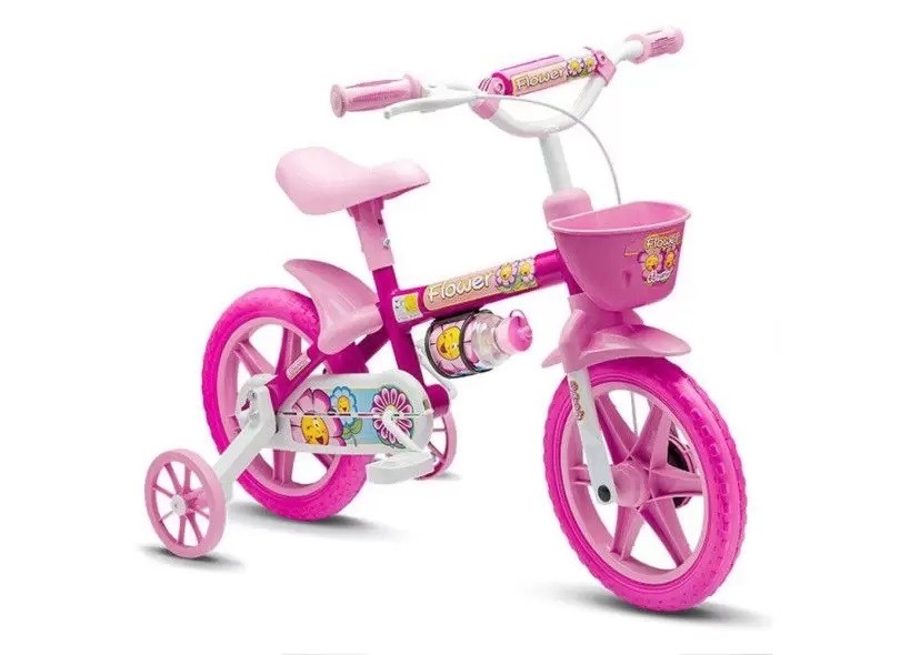 Bicicleta Aro 12 Infantil Flower NATHOR