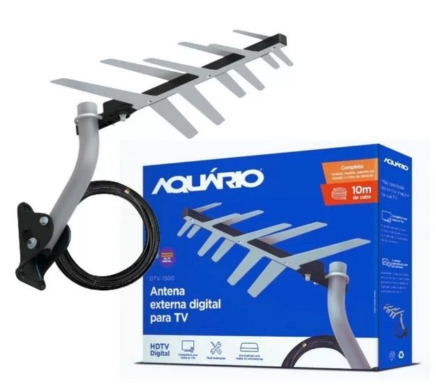Antena Externa Digital DTV1500 AQUARIO