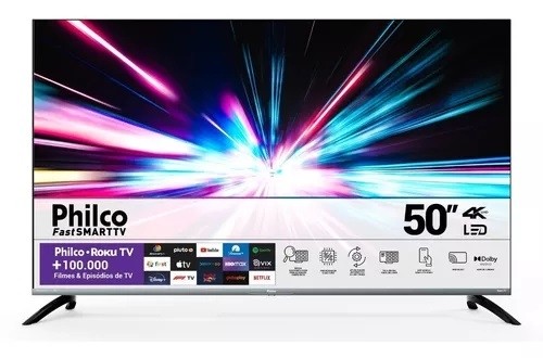 Smart TV 50" LED Smart 4K PTV50G7ER PHILCO