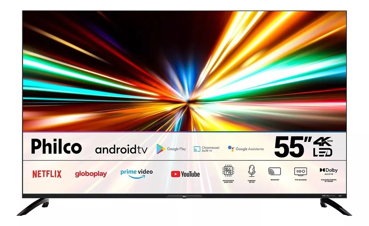 Smart TV 55" LED Smart 4K PTV55G7ER PHILCO