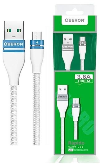 Cabo Usb 3,6A OR-CO09/M V8 Oberon
