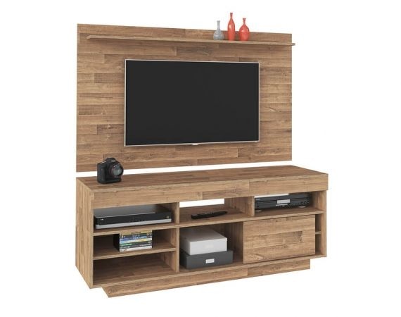 Rack com Painel Roma Artely Rustico
