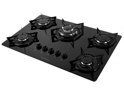 Fogao 5BC CooKTop TC NV5  Esmaltado Nardelli Preto Biv