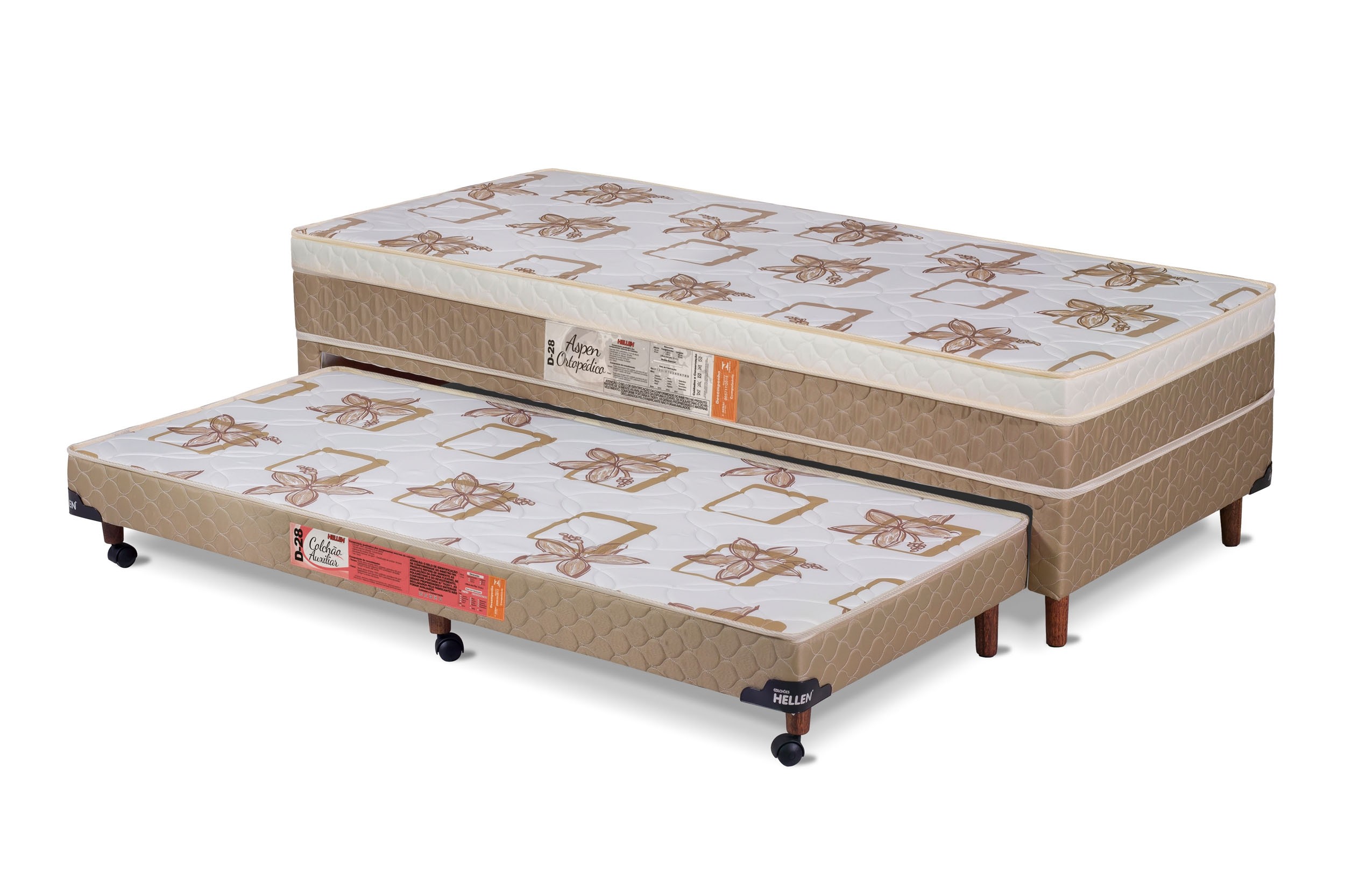 Conjunto Box 88X138X53 Bibox Aspen c/Auxiliar Hellen Bege