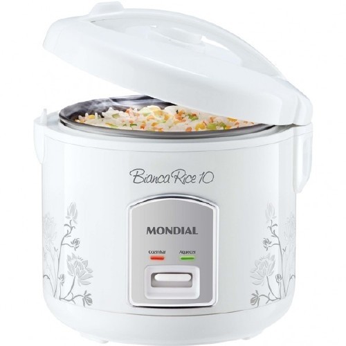 Panela de Arroz Bianca Rice 10 Mondial Branco - 220V