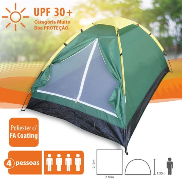 Barraca de Camping 4 Lugares Antares Verde