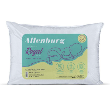 Travesseiro  Royal  Baby Altenburg Branco