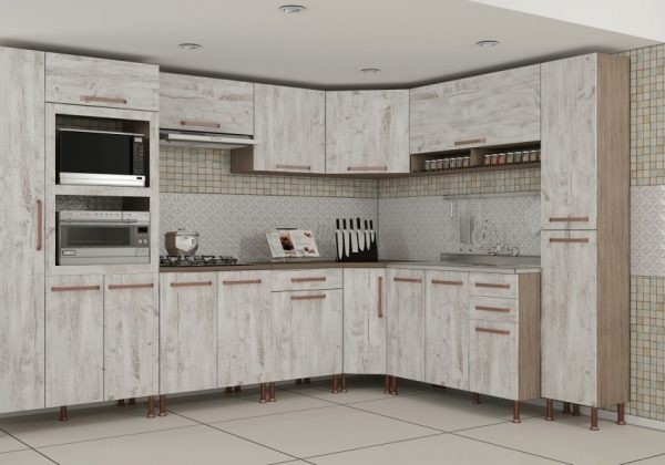 Cozinha Gold modula Indekes Nogal
