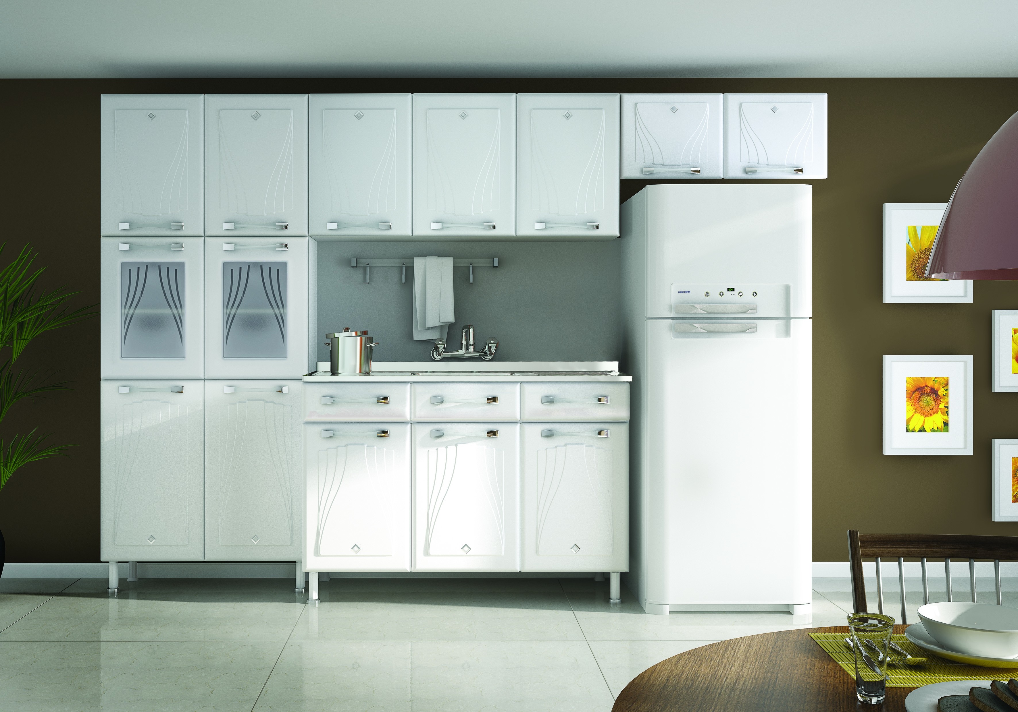 Cozinha 5 Peças Telasul Branco