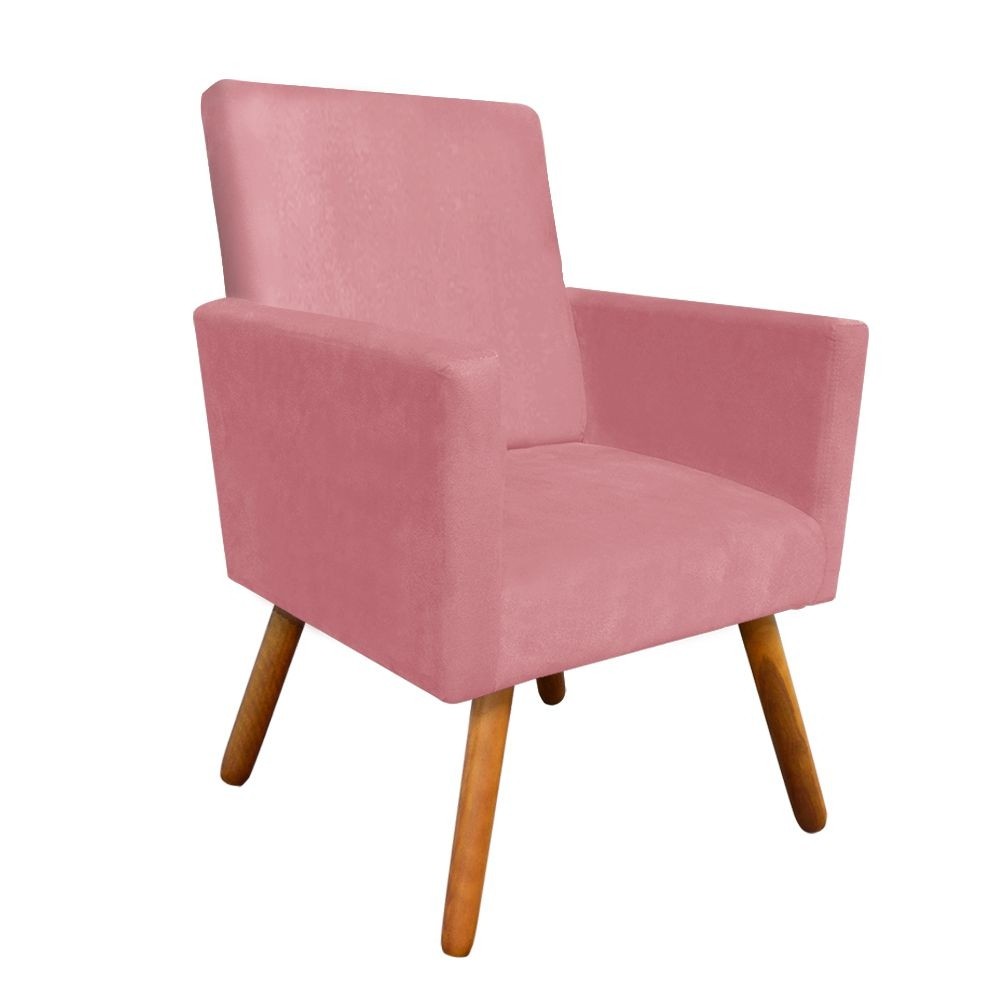 Poltrona Decorativa Nina Andorinha Rose  