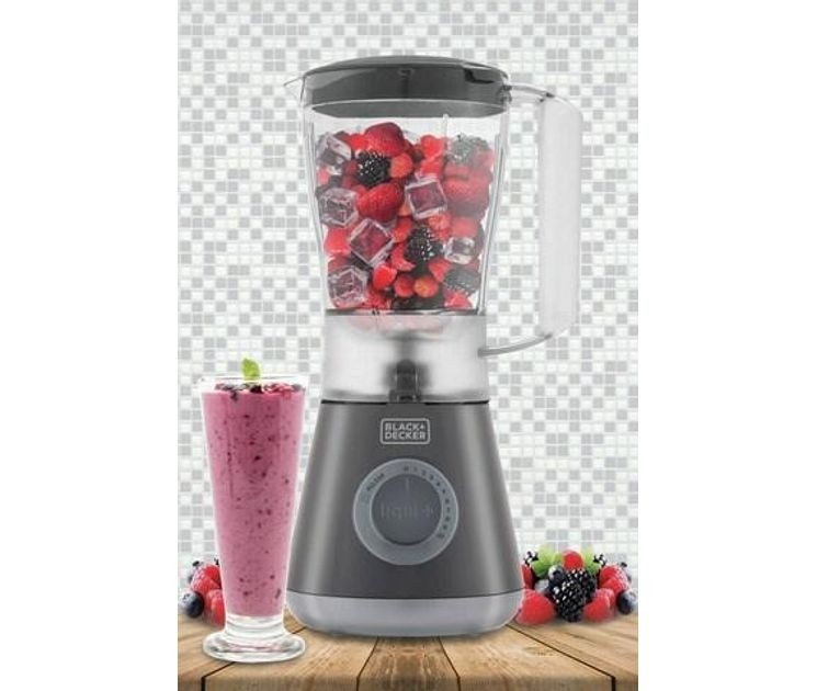Liquidificador L10F C/Filtro 10v 550w Black & Decker Cinza 110 Volts