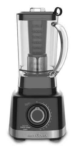 Liquidificador Turbo BLQ1300P Britania Preto 