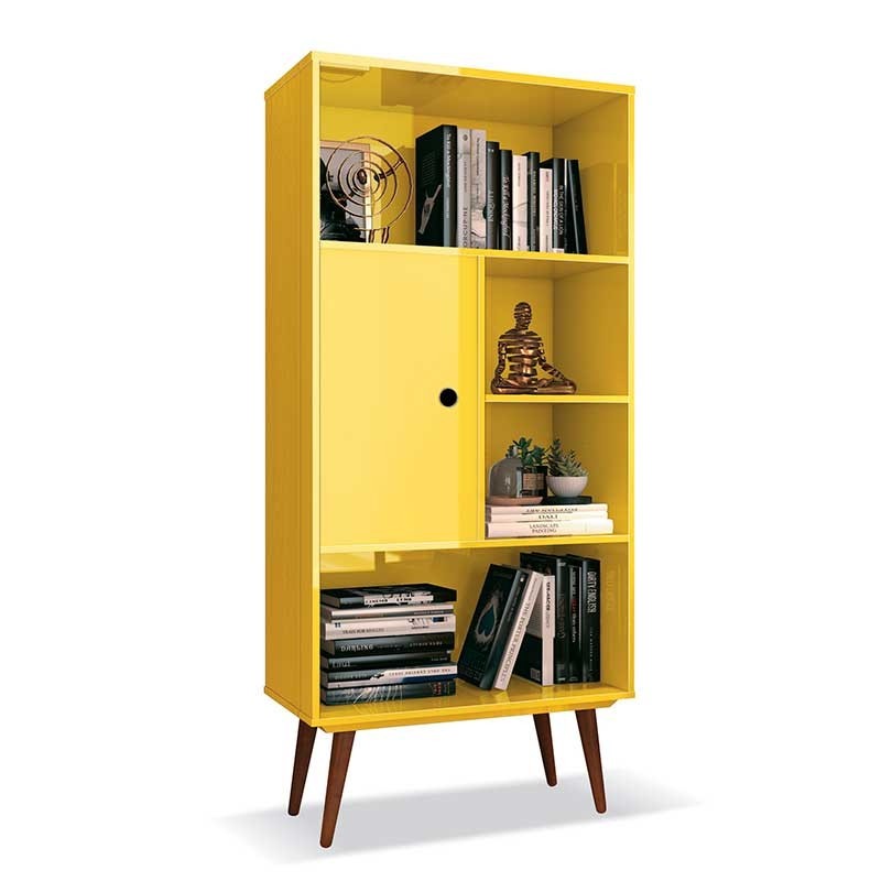 Livreiro Chaplin 1pt EDN Amarelo 