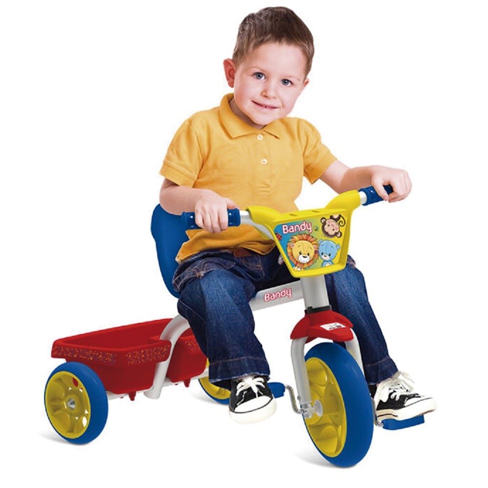 Motoca-Triciclo Infantil Bandeirante Kid Cross Rosa