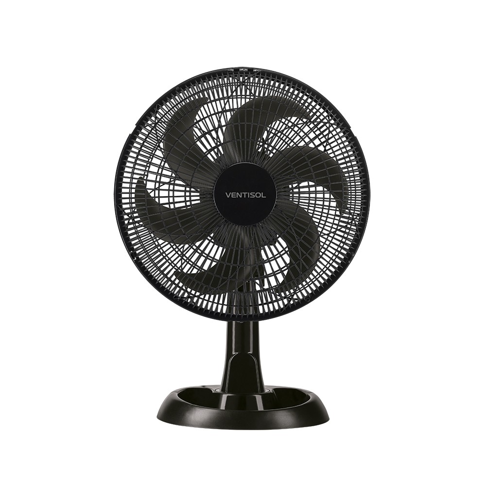 Ventilador de Mesa Turbo Eco 30cm 6P Preto Ventisol 110 Volts