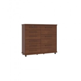Comoda 6gv Sapateira Onix Mirarack Canela 