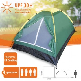Barraca de Camping 4 Lugares Antares Verde
