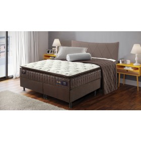 Colchão 158x198x37 Pocket Brown Newflex Marrom/Branco 