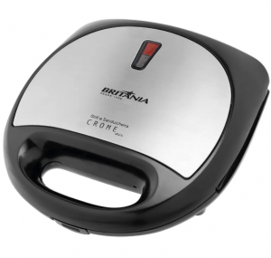 Sanduicheira Grill Crome Britânia Preto/Inox - 110V