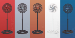 Ventilador 40cm 6P Turbo Coluna Ventisol  Varias cores 110 Volts