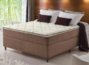 Conjunto Box Star Pillow 138X188X65 Anjos Colchões Café