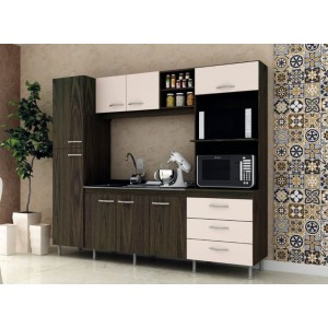 Cozinha Lara 100% Mdf s/Tampo Manto Moveis