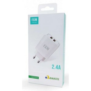 Carregador P/Cel 2USB FCA-AT2241 FAM