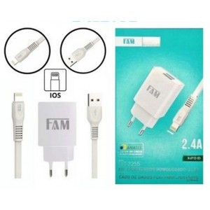 Kit Carregador Iphone 2USB FKT-2255 FAM