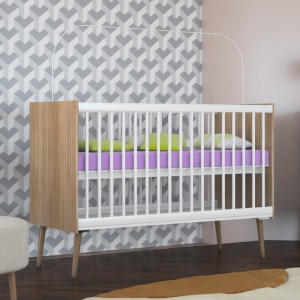 BERCO 60CM RETRO BELLA CANAA BRANCO/WENGUE