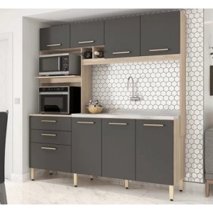 Cozinha Hera 1,86m p/ Forno Demobile 