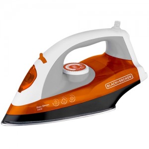 Ferro X5050 Vapor Antiaderente Black & Decker Branco/Laranja - 110V