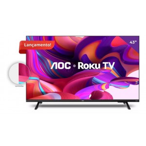Smart TV 43" LED Smart ROKU 43S5135 AOC