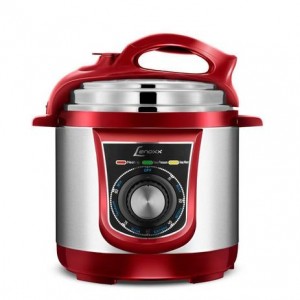 Panela de Pressão Eletrico 3L Multi Lenox Inox/Vermelho 