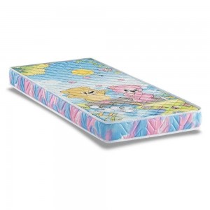 Colchão Berço D18 60X130X12 Anjos Colchões Azul/Rosa