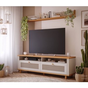 Bancada 1,80m Lavanda Permobili off white/nature